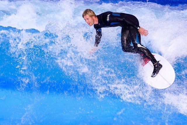 Surfing on werri Beach near Gerringong