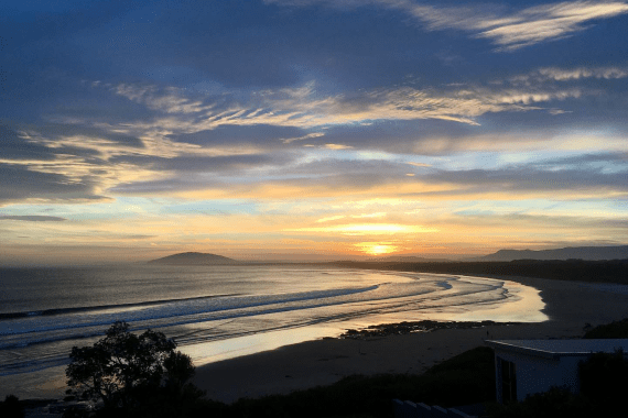 Sunset over Seven Mile Beach, Gerroa